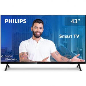 Smart Tv Philips 43" 43pfg6825/78 Hd Sem Bordas Hdr Plus 3 Hdmi 2 Usb